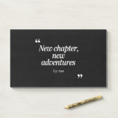 Nieuw hoofdstuk, nieuw avonturen ontwerp door mij post-it® notes (Op bureau)