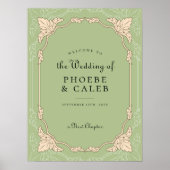 Nieuw hoofdstuk Oude boek Bibliotheek Bruiloft Wel Poster (Voorkant)