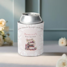Nieuw hoofdstuk oude boeken baby shower bord blush