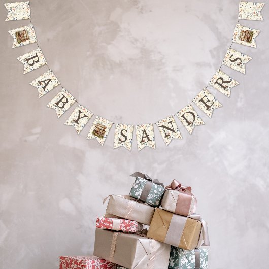 Nieuw hoofdstuk - Stapel boeken wilde bloemen 'Bab Vlaggetjes