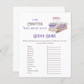 Nieuw hoofdstuk Start Lavender Brunch Baby shower  (Voorkant / Achterkant)