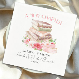 Nieuw hoofdstuk | Tea & Books Waterverf Vrijgezell Servet