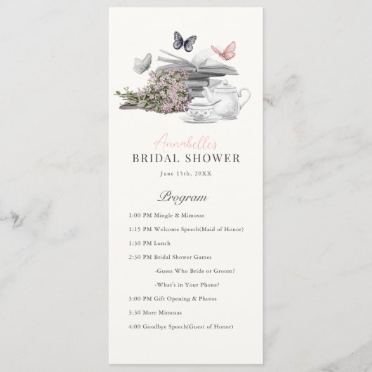 Nieuw hoofdstuk Theeboek Roze Vrijgezellenfeest Pr Menu (Voorkant)