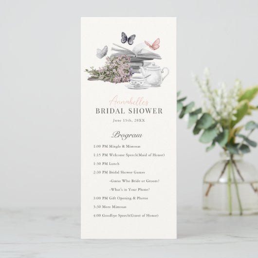 Nieuw hoofdstuk Theeboek Roze Vrijgezellenfeest Pr Menu (Staand voorkant)