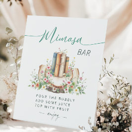 Nieuw Hoofdstuk Verhaalboek Mimosa Bar Bruidsfeest Reclamebord Met Voetstuk