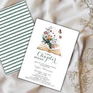 Nieuw Hoofdstuk Verhalenboek Bloemen Baby Shower Kaart