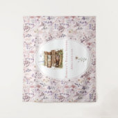 Nieuw hoofdstuk vrijgezellenfeest wildflower achte wandkleed (Voorkant)