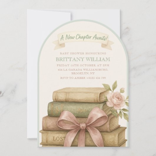 Nieuw hoofdstuk wacht op boeken Stack Arch Baby sh Kaart (Voorkant)