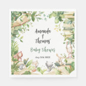 Nieuw hoofdstuk Woodland Animals Baby shower Servet (Voorkant)