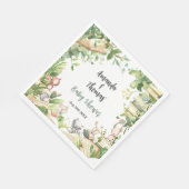 Nieuw hoofdstuk Woodland Animals Baby shower Servet (Hoek)