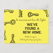 Nieuw hoofdthema Aankondiging thuis Briefkaart (Voorkant)