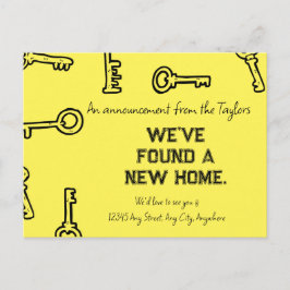 Nieuw hoofdthema Aankondiging thuis Briefkaart