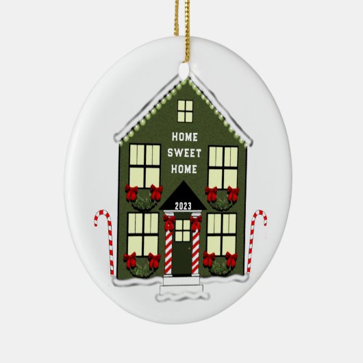 Nieuw huis 2025 keramisch ornament (Rechts)