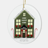 Nieuw huis 2025 keramisch ornament (Links)