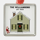 Nieuw huis 2025 metalen ornament (Voorkant)