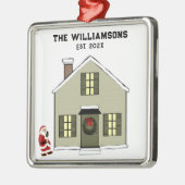 Nieuw huis 2025 metalen ornament (Links)