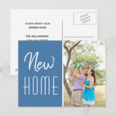 Nieuw huis aangepaste foto adreswijziging aankondigingskaart (Voorkant / Achterkant)