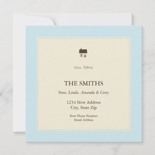 nieuw huis aankondiging (Voorkant)