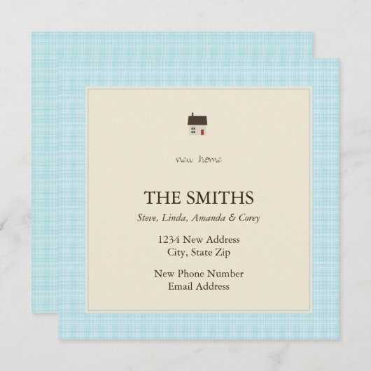 nieuw huis aankondiging (Voorkant / Achterkant)