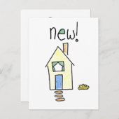 Nieuw huis! aankondigingskaart (Voorkant / Achterkant)
