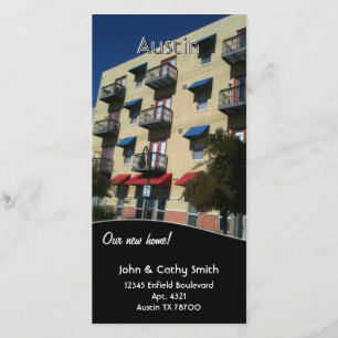 Nieuw huis! Adreswijziging Aangepaste fotokaarten Aankondiging