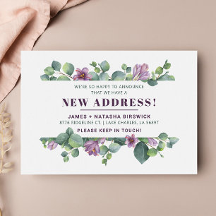 Nieuw huis Botanical we hebben Floral verplaatst Aankondiging