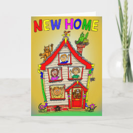 Nieuw huis Cartoon huis Kaart
