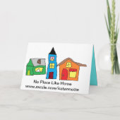 Nieuw huis Congrats Kaart (Achterkant)