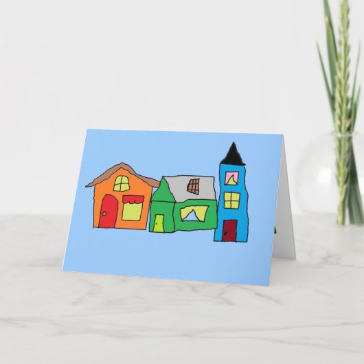 Nieuw huis Congrats Kaart (Voorkant)