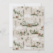 Nieuw Huis Cottage Winterscape Kerstmis Feestdagenkaart (Achterkant)