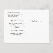 Nieuw huis eenvoudige verandering van adres het be aankondigingskaart (Achterkant)