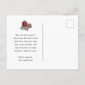 Nieuw Huis - Feestdagen Kerstdeur Verhuizen A Aankondigingskaart (Achterkant)