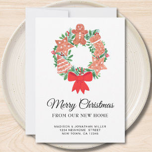 Nieuw Huis Feestelijke Kerstmis Verplaatsen Aankondiging