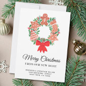 Nieuw Huis Feestelijke Kerstmis Verplaatsen Aankondiging