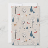 Nieuw Huis Fox Winterscape Kerstmis Feestdagenkaart (Achterkant)