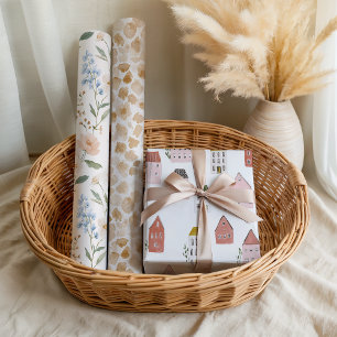 Nieuw Huis Fun Bloemen Inpakpapier Vel