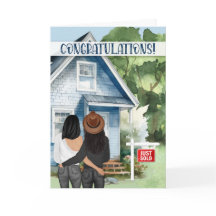 Nieuw Huis Gefeliciteerd Aziatisch Amerikaans Lesb