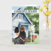 Nieuw Huis Gefeliciteerd Aziatisch Amerikaans Lesb Kaart (Gele Bloem)