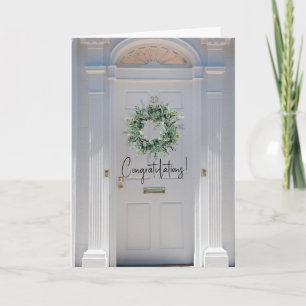 Nieuw Huis Gefeliciteerd Gevouwen Wenskaart Kaart