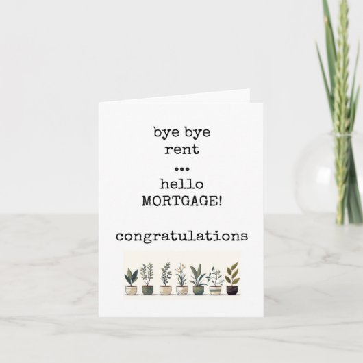 Nieuw huis, Grappig, Sarcastisch, Housewarming Kaa Kaart (Voorkant)