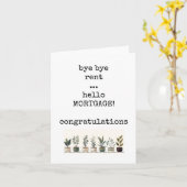 Nieuw huis, Grappig, Sarcastisch, Housewarming Kaa Kaart (Gele Bloem)