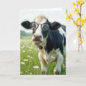 Nieuw Huis Holstein Koe Kaart (Gele Bloem)