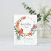 Nieuw huis in Florida Aardbei Kerstkrans Aankondiging (Staand voorkant)