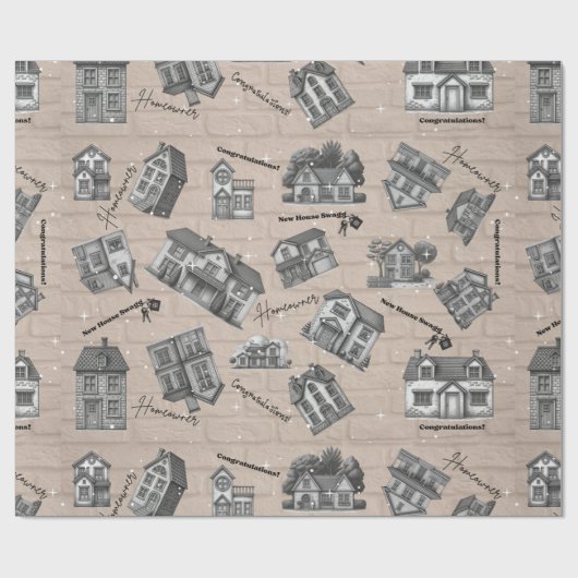 Nieuw Huis Inpakpapier (Vlak)
