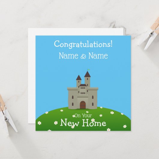 Nieuw Huis Kaart (Voorkant / Achterkant in situ)