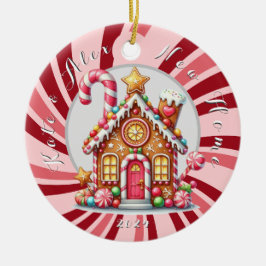 Nieuw huis Kerst Gingerbread Ornament