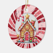 Nieuw huis Kerst Gingerbread Ornament (Links)
