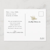 Nieuw huis kerst ornament verhuisbericht uitnodiging briefkaart (Achterkant)