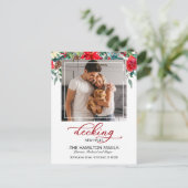 Nieuw huis kerst verhuizing aankondiging foto (Staand voorkant)
