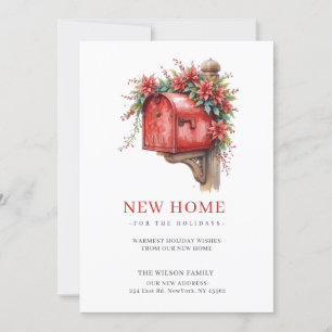 Nieuw huis kerstmail nieuw adres verhuizen feestdagenkaart